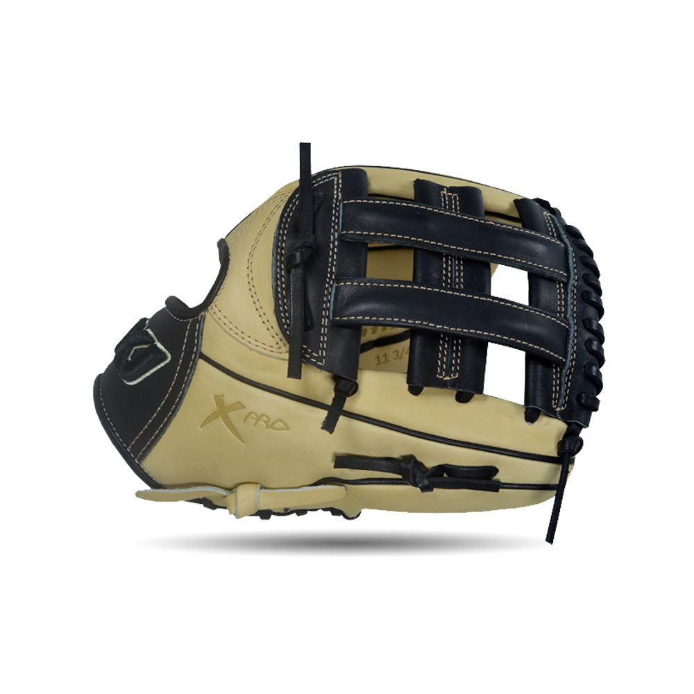 IKJ Xpro Series 11.75 INCH Double Welt Model INFIELD Baseball Glove in  Straw and Black for RIGHT-HANDED Thrower