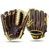 IKJ Core+ Series 12.75 INCH Double Welt Model OUTFIELD Baseball Glove in Dark Brown for LEFT-HANDED Thrower