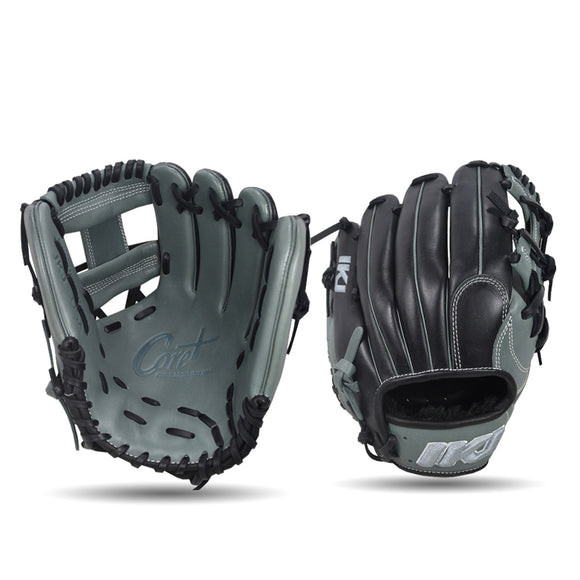 IKJ Core+ Series 11.5 INCH Single Welt Model INFIELD Baseball Glove in Gray and Black for RIGHT-HANDED Thrower