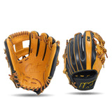IKJ Core+ Series 11.5 INCH Double Welt INFIELD Baseball Glove in Horween Tan and Black for RIGHT-HANDED Thrower