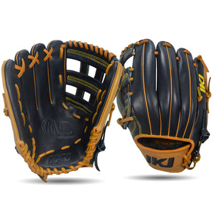 IKJ Rapid Series 12.75 INCH Single Welt Model OUTFIELD Baseball Glove in Black and Tan for LEFT-HANDED Thrower