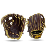 IKJ Core+ Series 11.5 INCH Double Welt Model INFIELD Baseball Glove in Dark Brown for RIGHT-HANDED Thrower