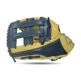 IKJ Core+ Series 12.75 INCH Double Welt Model OUTFIELD Baseball Glove in Camel and Navy for LEFT-HANDED Thrower