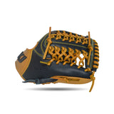 IKJ Rapid Series 11.75 INCH Single Welt Model INFIELD Baseball Glove in Black and Tan for RIGHT-HANDED Thrower