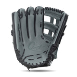 IKJ Core+ Series 12.75 INCH Double Welt Model OUTFIELD Baseball Glove in Gray and Black for LEFT-HANDED Thrower