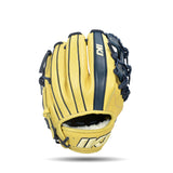 IKJ Core+ Series 11.5 INCH Double Welt Model INFIELD Baseball Glove in Camel and Navy for RIGHT-HANDED Thrower