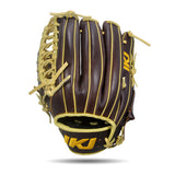 IKJ Core+ Series 12.75 INCH Double Welt Model OUTFIELD Baseball Glove in Dark Brown for LEFT-HANDED Thrower